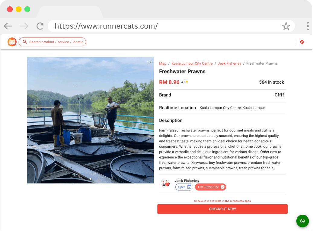 Runnercats Shop Page